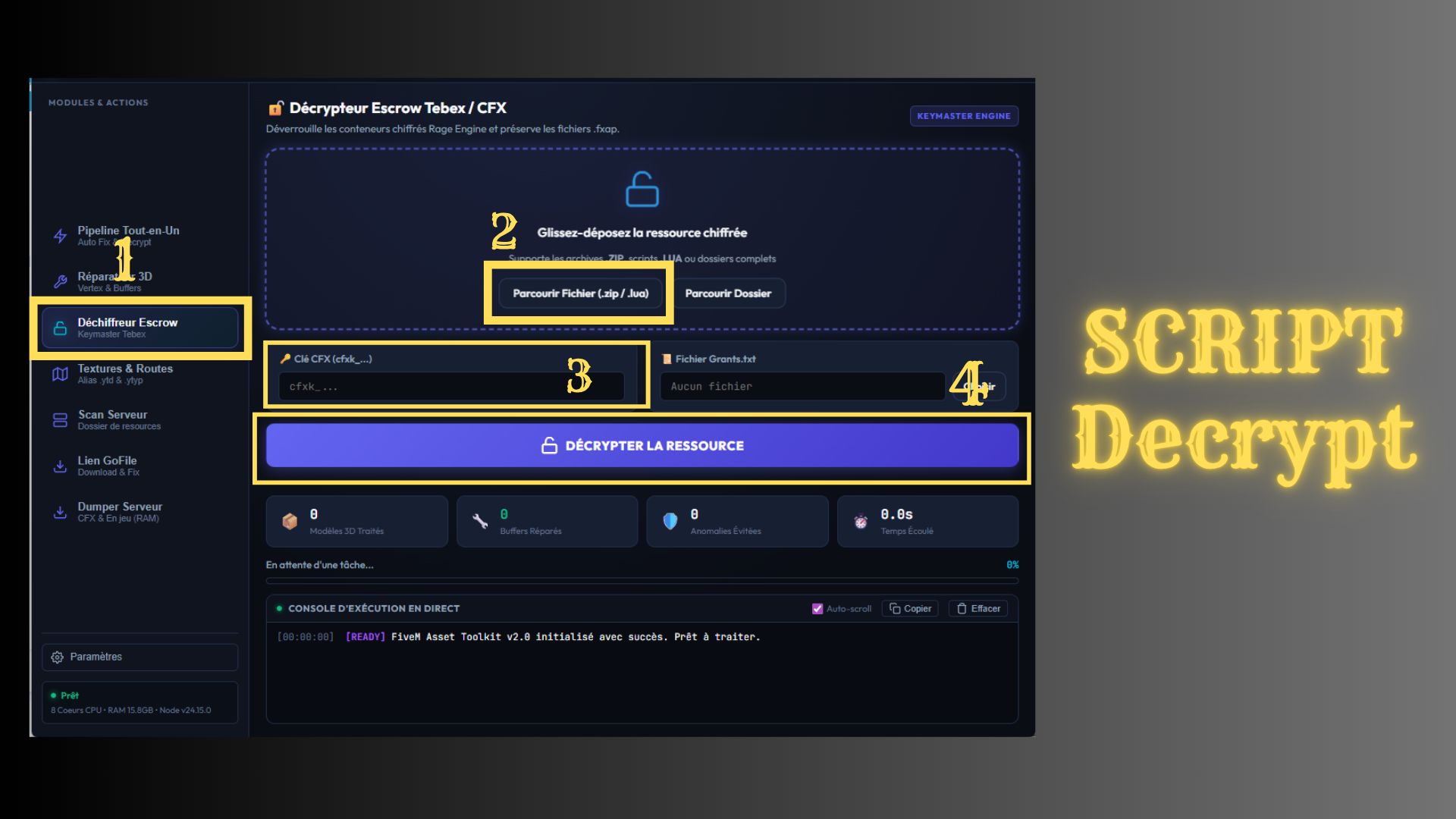 Decrypt + 3D Fix Tool